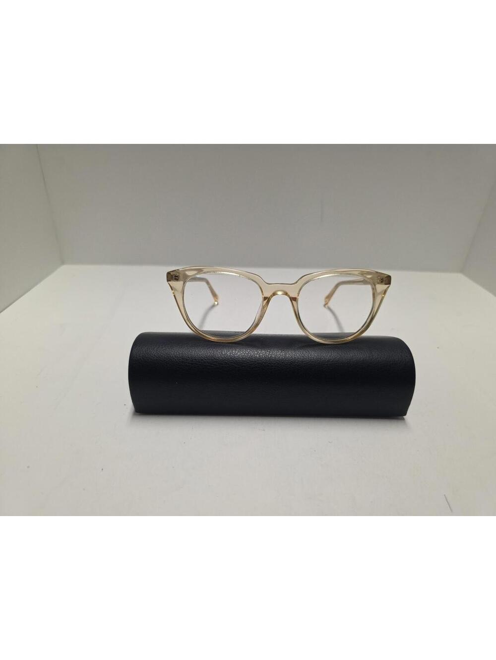 Warby Parker Eyeglasses Chelsea 665 Grapefruit Soda Square Frame W/ Case